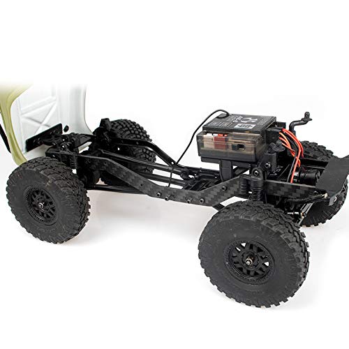 KYX Racing Carbon Fiber Frame Rails For Axial SCX24 1/24 RC Crawler - Upgrade Parts For AXI90081