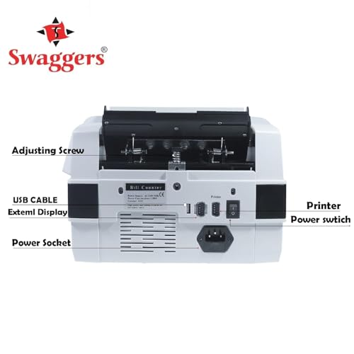 Image of swaggers Cruze Value Heavy Duty Mix Note Counting Machine with Fake Note Detection Compatible for All Indian Currency 10,20,50,100,200,500