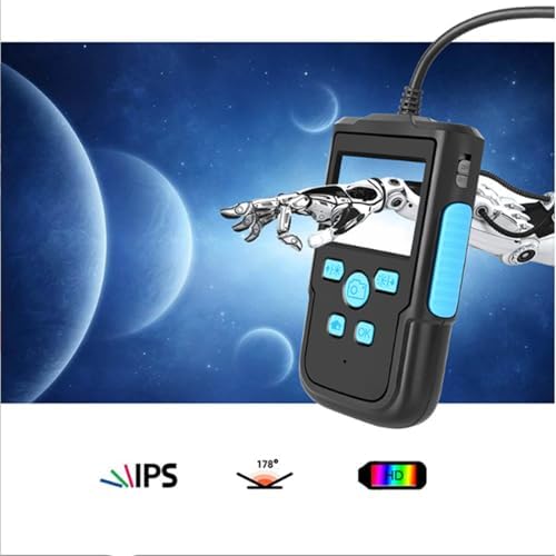 5.5mm HD Industrial Endoscope Camera with 8 Adjustable LEDs - Flexible Inspection Snake for Drainage Pipes, Available in 2m/5m/10m Lengths, Perfect for Plumbing and Maintenance