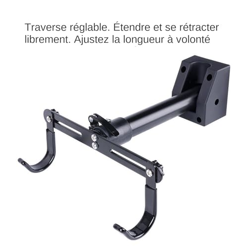 Support mural pour vélo horizontal de garage et atelier robuste - 8