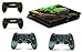 giZmoZ n gadgetZ Yoda Autocollant Vinyle Autocollant PS4 Slim Console Skin + 2 Skins de contrôleur
