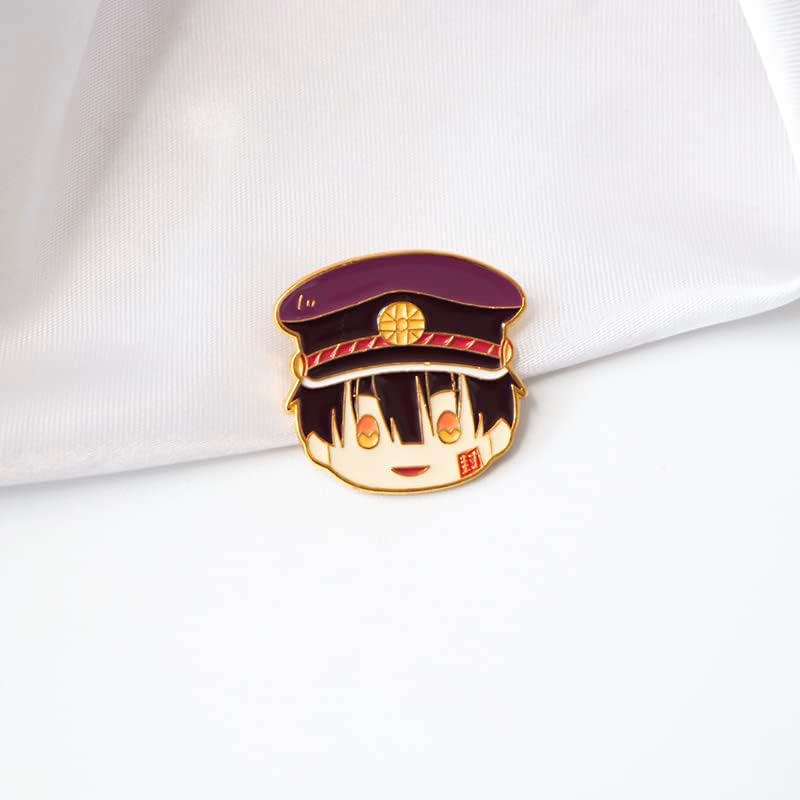 Vista 5 de Hanako-kun Broche Anime Aseo Hanako kun Yashiro Nene Coaplay Pins Jewerly, Acero aleado, No es una piedra preciosa