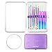 ZIZZON Blackhead Remover Kit Pimple Comedone Extractor Tool Set Treatment for Blemish, Zit, Acne Whitehead Tweezers Kit with 10X Magnifying Mirror