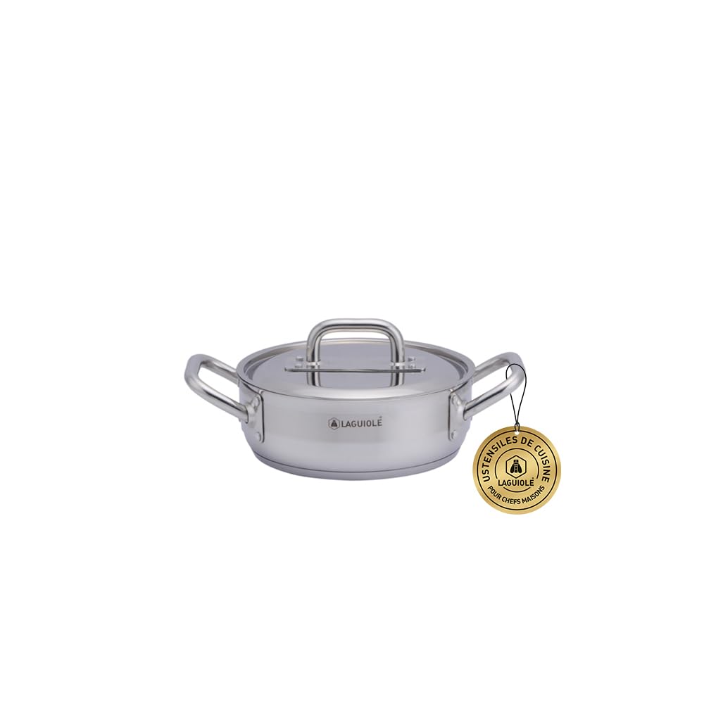 LAGUIOLE Faitout 24x8.5, couscoussier, acier inoxydable, capacité 3 L