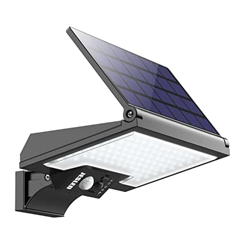 Solar Security Lights Outdoor Motion Sensor, JESLED 108LEDs 4 Modes Solar Lights Outdoor, 3200mAh USB Charging Solar Powered Durable Wall Lights for Patio Yard Pathway Garage Cover
