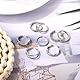 Mikovivi 8 Stk Zehenringe für Damen, Verstellbare Offene Zehenringe aus Kupfer in 8 Eleganten Stilen Fußschmuck Strandschmuck für Damen Sommeraccessoire (Silber)