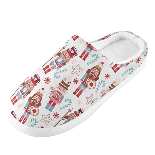 Women's and Men's Fuzzy House Slippers - Cozy Memory Foam Indoor/Outdoor Warm Nonslip Family Slippers2