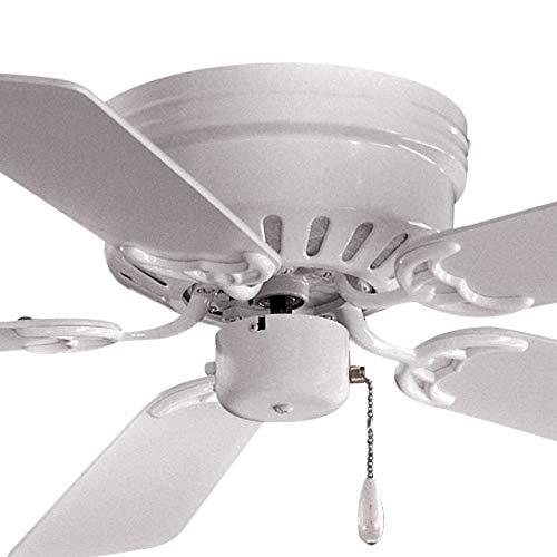 Minka-Aire F566-Wh Flush Mount, 5 White Blades Ceiling Fan, White #TOP1