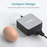 NICREW Nano Silent Max Air Pump for 40-80 L Fish Tanks, Oxygen Pump Ultra Quiet <35 dB with Control Valve, Energy Efficient 1.5 W, 36 L/H, Aquarium Accessories - Image 4