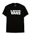 VANS Men Classic Logo T-Shirt (L, Black/white)
