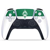 DeinDesign Skin kompatibel mit Sony Playstation 5 PS5 Controller Folie Sticker Wappen SV Werder Bremen Logo