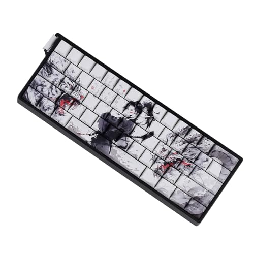 Touches de clavier mécanique dragon avec impression latérale pour disposition 60% et 68%