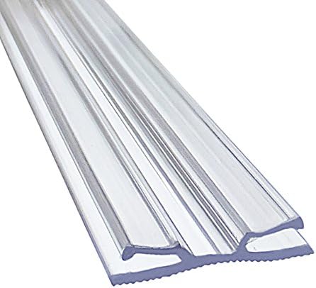 Flexible Letter Track - Polycarbonate, 1" H x 90" L, Transparent - Industrial Style, Promotional Signs