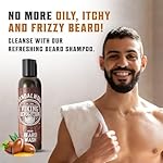 Viking Revolution Beard Wash & Beard Conditioner Set w/Argan & Jojoba Oils - Softens & Strengthens - Natural Beard Shampoo w/Beard Oil Sandalwood (5oz) - Image 3