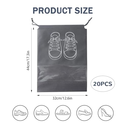 Housse chaussure voyage x20 | Sacs imperméables pour valise et dressing ordonné