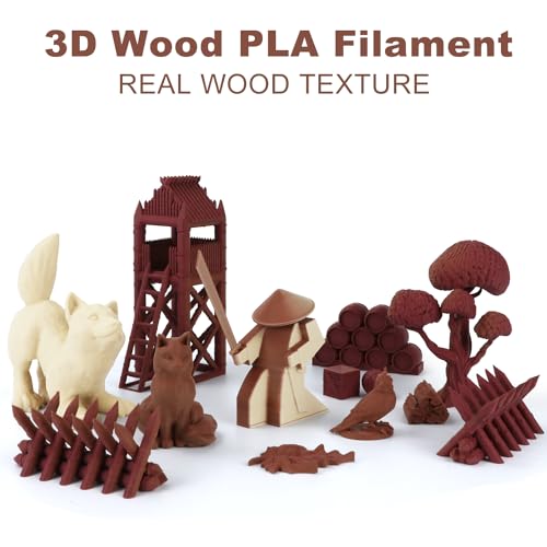 Lovoon WOODEN-04 Wood Pla Filament 1.75Mm, Wood 3D Printer Filament thumb #2