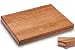 Produktbild Schneidboard Eiche Premium - Design Schneidebrett Aus Holz - Made In Germany - 53x40x6 cm - Mit 2 Gratis Schneidauflagen