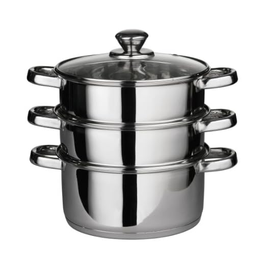 Premier Housewares - Set de cocción al Vapor (Tapa de Cristal, 22 x 25 cm)