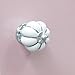 LEICHI 10 Pcs White Ceramic Round Pumpkin Knob Cabinet Furniture Knobs Kitchen Cabinets Pulls Hardware Pulls Porcelain Drawer Handles Vanity Dresser Handle