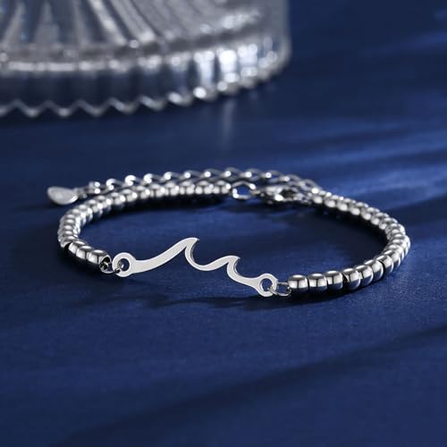 Birthday Gifts for Women, Through The Waves of Life Bracelet - Gifts for Friend Sister Daughter Mom Grandma2