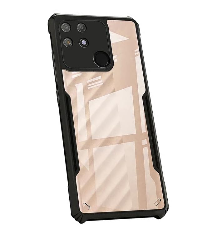 COBERTA Polycarbonate Back Cover For Realme Narzo 50A Back Cover Case-Black Transparent (B0BYW2RYRZ) Amazon Price History, Amazon Price Tracker