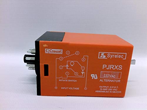 CROUZET PJRXS110A 110 VAC, 8-PIN Plug-in, Alternating Relay, DPDT 10A