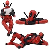 【Material de alta calidad】Deadpool decoración para tartas por PVC de alta calidad, colores brillantes, seguro y no comestible, adecuado para niños. lavable y reutilizable.