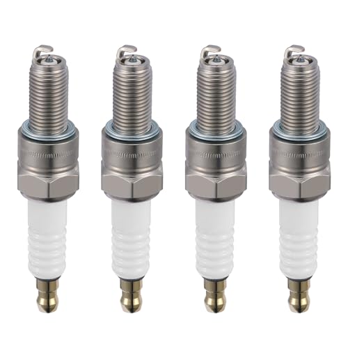 SYKRSS CR8EIX Iridium Spark Plugs 4 Pack - Compatible with Ferrari F355 Berlinetta 1994 1995 1996 3.5L V8 Engine - Replaces 4218 Spark Plug