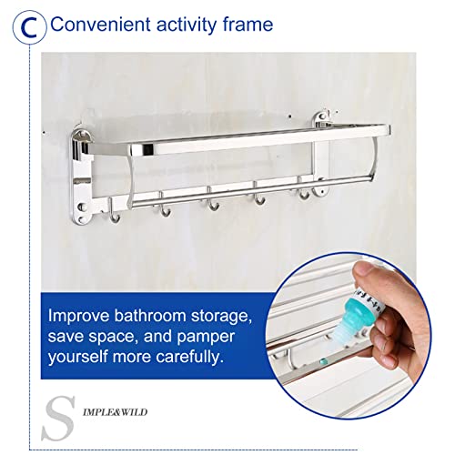 DYWOZDP Porta Asciugamani Bagno e Cucina Mensola