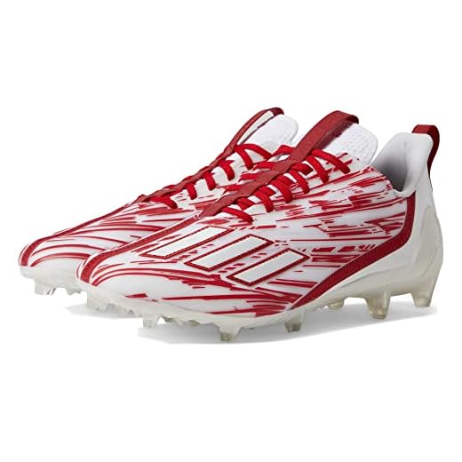 adidas Men's Adizero White/Team Power Red/White 10