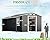 Jocisland 10.6x10.3x6.3 FT Galvanized Metal Storage Shed with Open Firewood Bay, Sliding Doors & Ramp, 2 Windows & Vents, Weather-Resistant Outdoor Tool/Garden Shed, Dark Grey/White