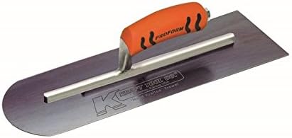Kraft Tool CF284BPF - Juego de 4 palas de cemento de acero azul con extremo cuadrado con mango ProForm, 14 x 4 pulgadas