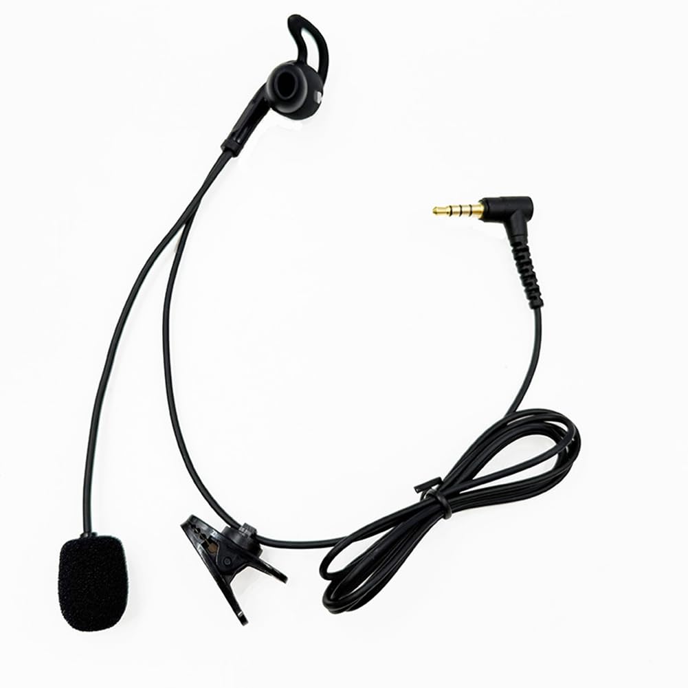 Motorcycle Helmets Compatible 3.5mm Plug Elbow Plug Earphone Headphones Intercom Mic Headset — view 5