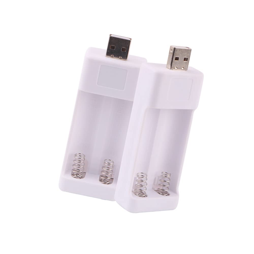 SaiDian 2Pcs AA AAA Battery Charger USB Fast 2Slots Charger for 1.2V Rechargeable Battery
