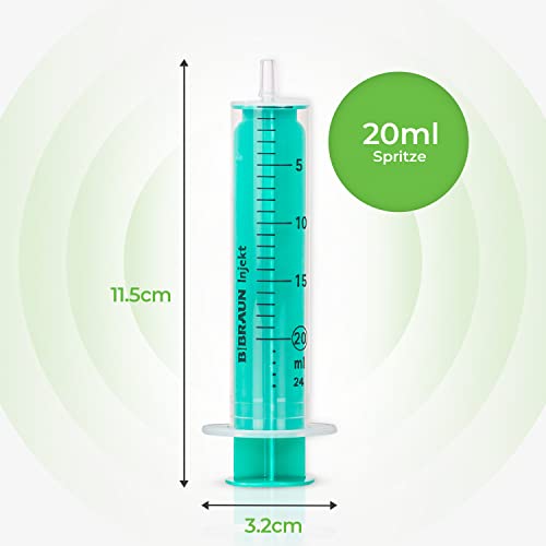 MedixX 5 Stück Spritzen-Set mit stumpfer Nadel verschiedene Größen für Hobby und Heimwerk - Spritzen einzeln steril verpackt (5x 20ml Spritze & 5x Kanüle)
