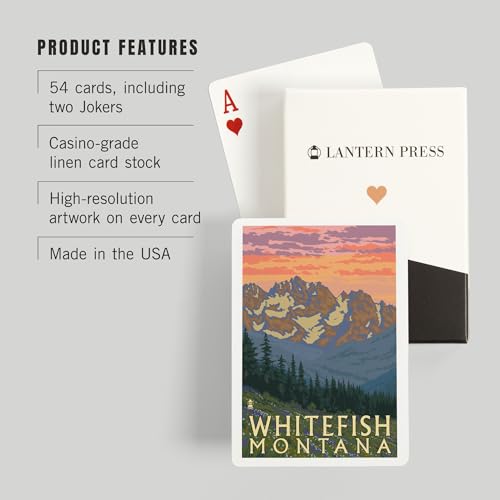 Baraja de Poker Lantern Press 52 Cartas Flores miniatura 3
