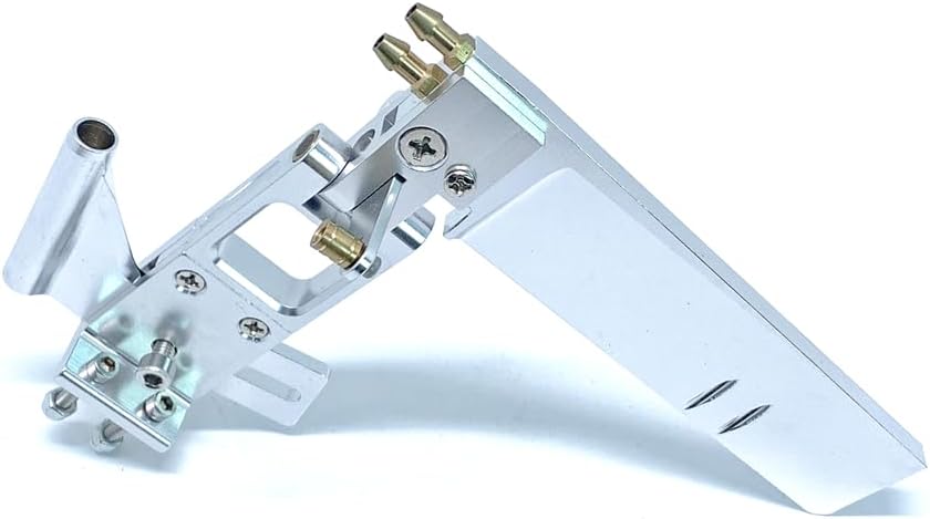 KingVal 110mm Aluminum Water Pickup Rudder Alloy Water Absorbing Suction Rudder 4mm Shaft Strut Mount Compatible with RC Boat