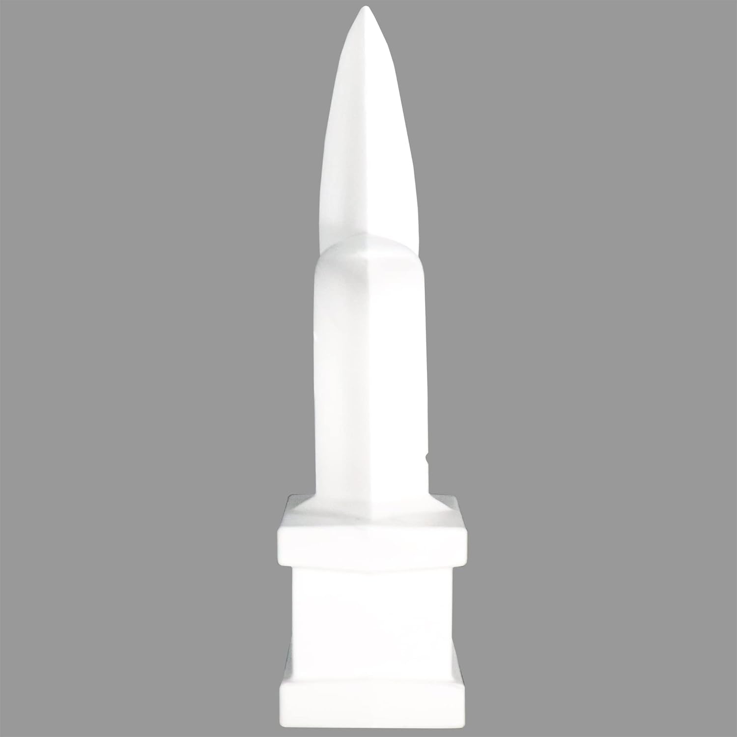 Address America Premium USA Made - Fence Finials Trident Spear High-Impact Polypropylene White Finial Fence Topper (10ct, 3/4 inch) - Made in The USA - FF