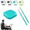 Virtual Electronic Drum Set, Air Drum Sticks Set, Electric Drumsticks, Air Drum with Drumsticks, Pedals, Bluetooth and 8 Sounds, Electric Tabletop Drum Set Machine for Beginners Adults