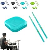 Virtual Electronic Drum Set, Air Drum Sticks Set, Electric Drumsticks, Air Drum with Drumsticks, Pedals, Bluetooth and 8 Sounds, Electric Tabletop Drum Set Machine for Beginners Adults
