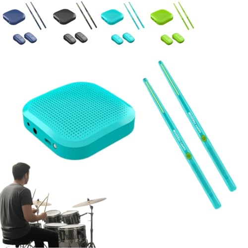 Virtual Electronic Drum Set, Air Drum Sticks Set, Electric Drumsticks, Air Drum with Drumsticks, Pedals, Bluetooth and 8 Sounds, Electric Tabletop Drum Set Machine for Beginners Adults