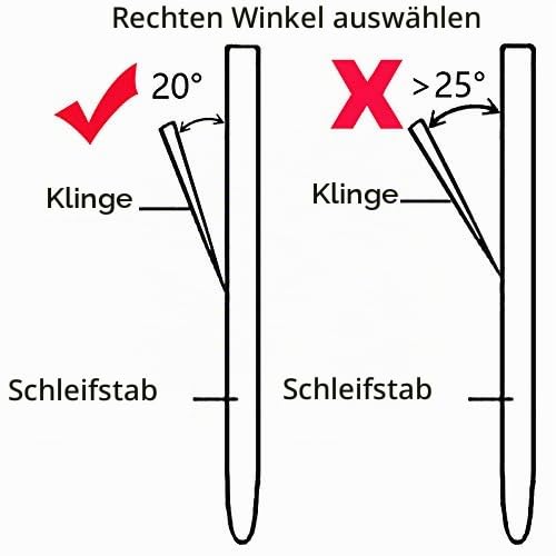 Foto von ARCCI 26CM Diamant Wetzstahl Messerschärfer Stab 600 Körnung, Professionelle Wetzstab für Koch, Wetzstahl Schlerfstab für Küche Haus Jagd, Diamant Schärfer Klinge Schneide Schleifer