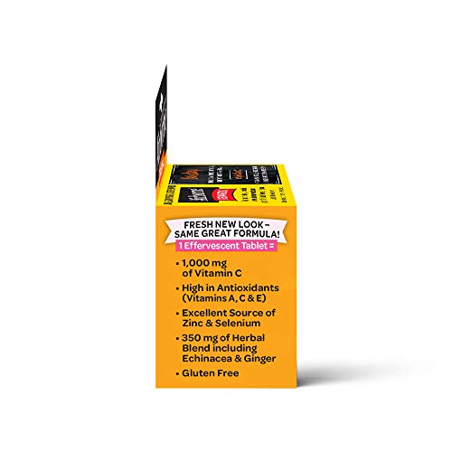 Airborne Pink Grapefruit Effervescent Tablets, 10 Count - 1000Mg Of Vitamin C - Immune Support Supplement (Pack Of 3) #TOP2