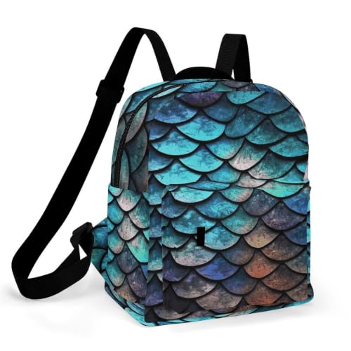 Image of FodPand 3D Magical Dragon Scales Pattern Travel Backpack Daypack Laptop Bag