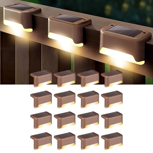 Image of EMBOX Solar Light Outdoor Home Garden Waterproof Stair Deck Pool Patio Fence Gate Yard Floor Step Railing Window Balcony Sunlight Pathway