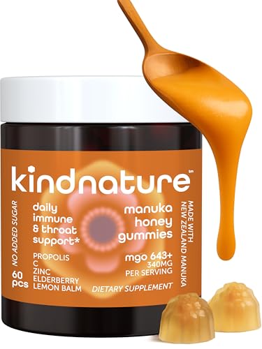 KINDNATURE Manuka Honey Medical Grade Gummies MGO 643+ - New Zeal...