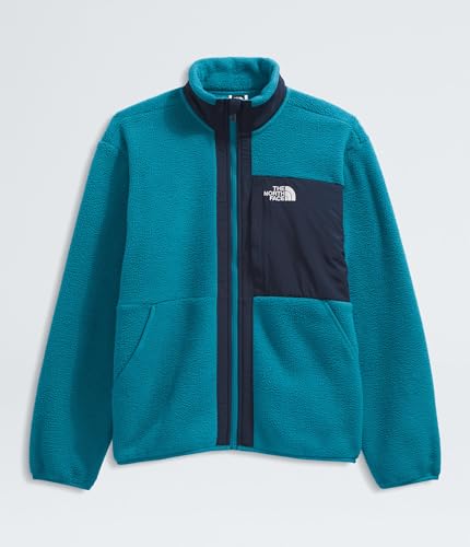 Image of THE NORTH FACE Boys' Yumiori Full Zip Jacket | Lightweight Fleece Coat, Embroidered Logo & Zip Chest Pocket