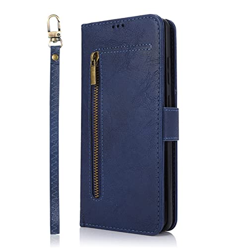 Étui en cuir premium bleu pour Samsung Note 20 Ultra avec clapet magnétique