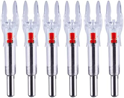 Arrow Nock X/5.2mm LED Nock Screwdriver Included, 6 PCS Universal Fit for Arrows with ID of .204″.233″.244″ & .246″