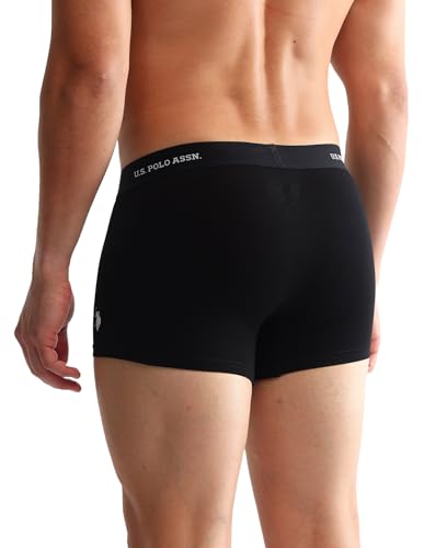 Image of U.S. Polo ASSN. Mens OET13 Anti Microbial Solid Underwear Trunks - Pack of 3